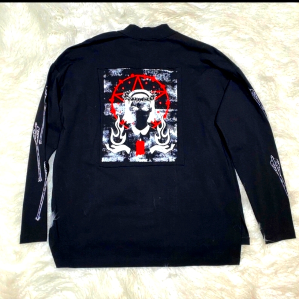 Chilling Adventures Of Sabrina Herald Of Hell Half-Zipper Long-Sleeve Shirt